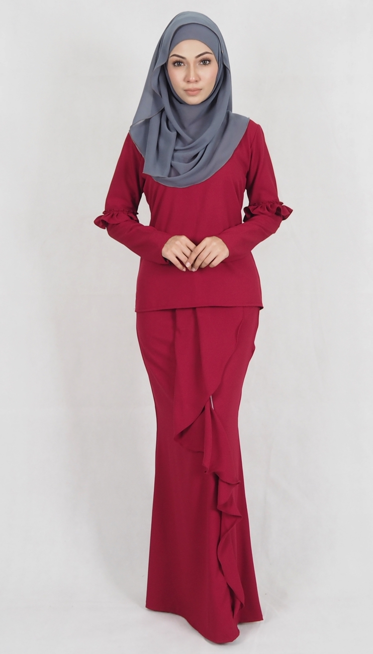 SW4969 Baju Kurung (Breastfeed) Maroon