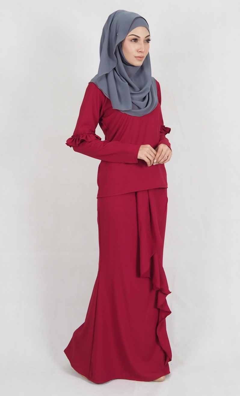 SW4969 Baju Kurung (Breastfeed) Maroon