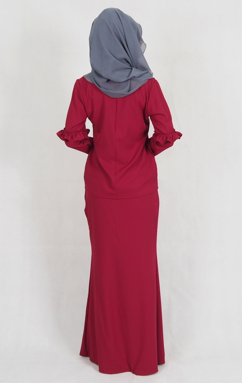 SW4969 Baju Kurung (Breastfeed) Maroon