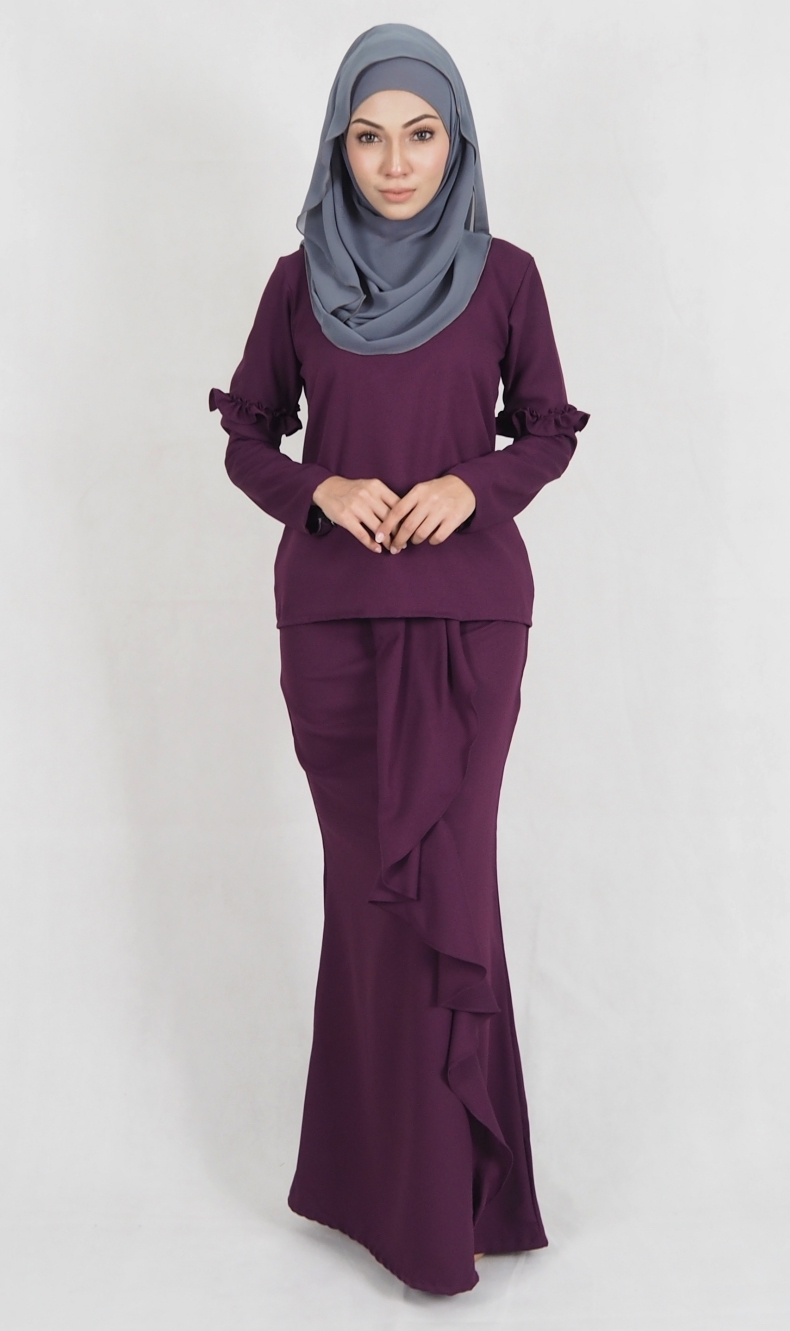 SW4969 Baju Kurung (Breastfeed) Purple
