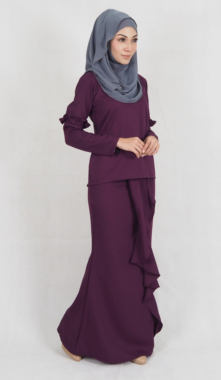 SW4969 Baju Kurung (Breastfeed) Purple
