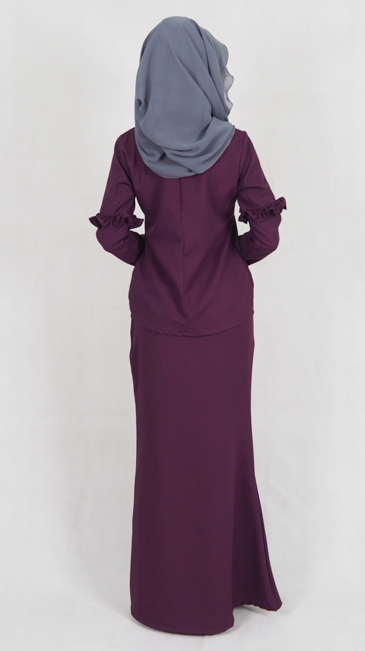 SW4969 Baju Kurung (Breastfeed) Purple