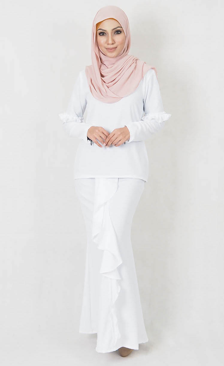 SW4969 Baju Kurung (Breastfeed) White