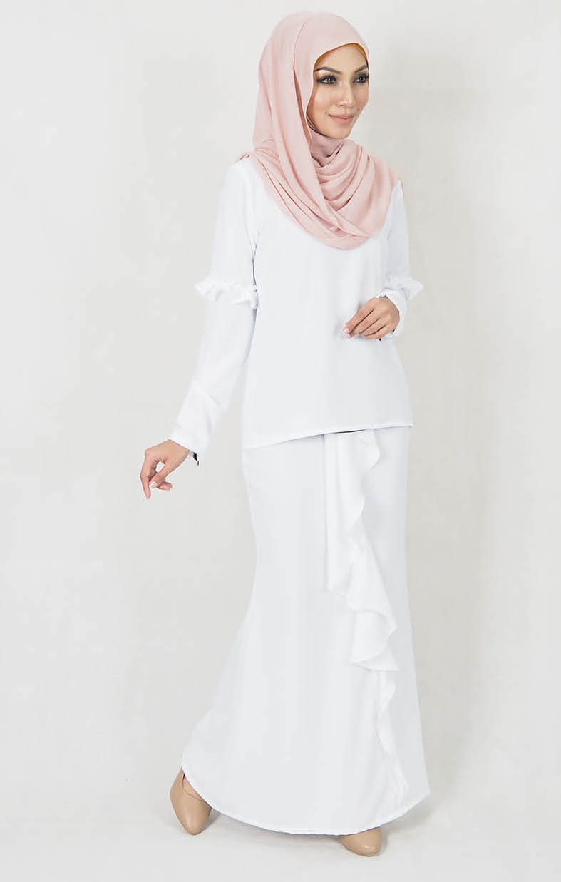 SW4969 Baju Kurung (Breastfeed) White