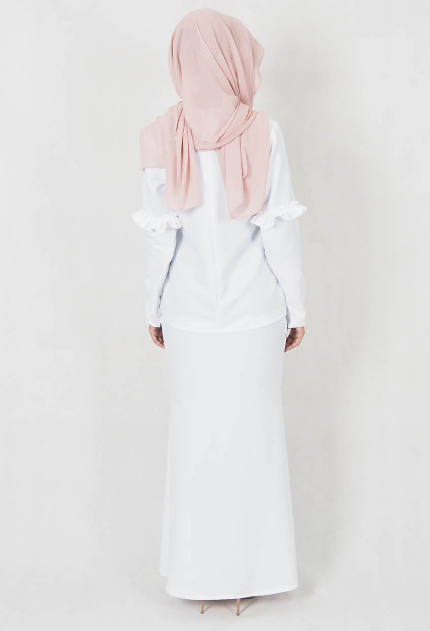 SW4969 Baju Kurung (Breastfeed) White