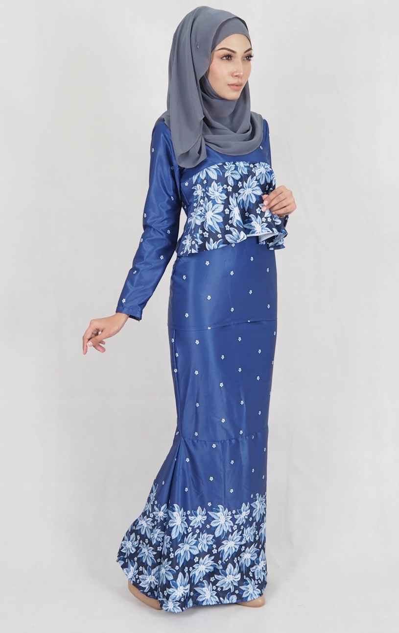 SW4972 Baju Kurung (Breastfeed) Blue
