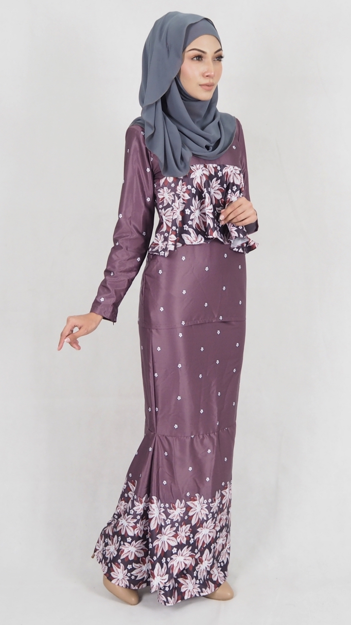 SW4972 Baju Kurung (Breastfeed) Grey