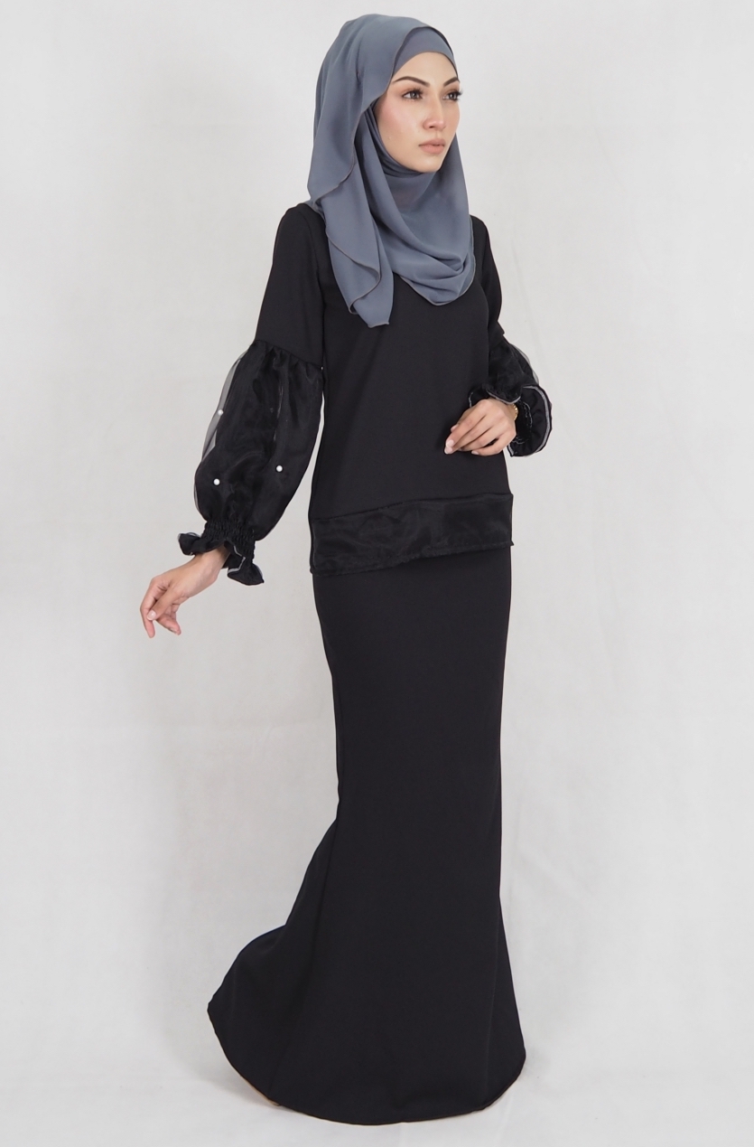 SW4974 Baju Kurung (Breastfeed) Black