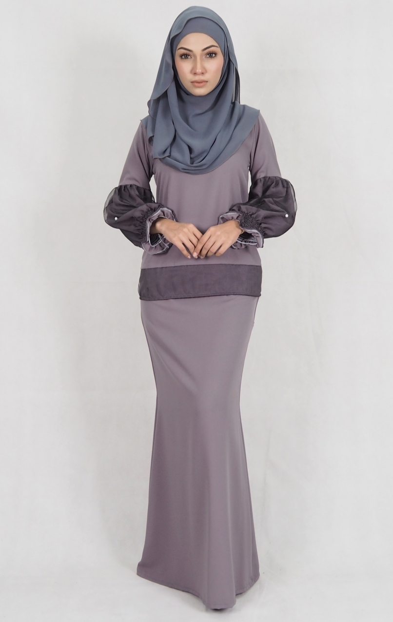 SW4974 Baju Kurung (Breastfeed) Grey