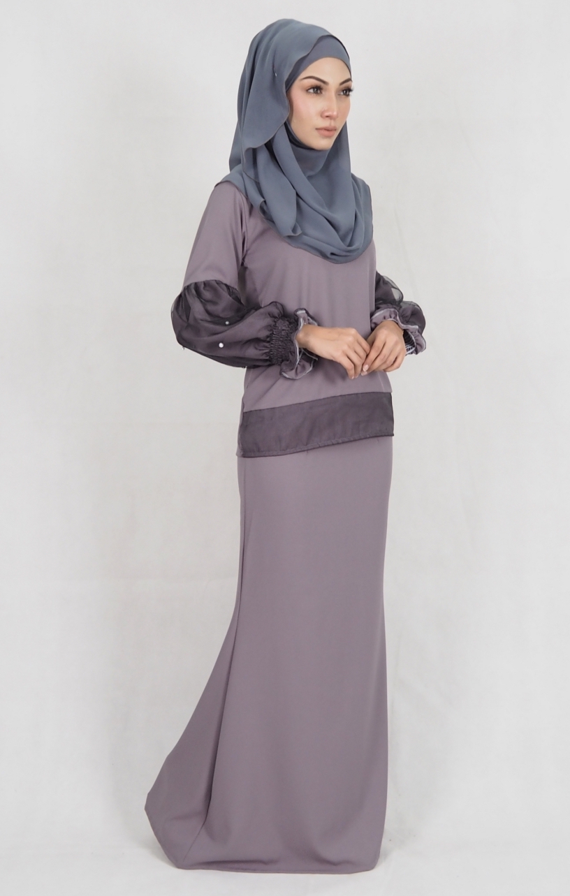 SW4974 Baju Kurung (Breastfeed) Grey