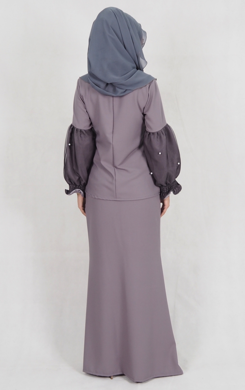 SW4974 Baju Kurung (Breastfeed) Grey
