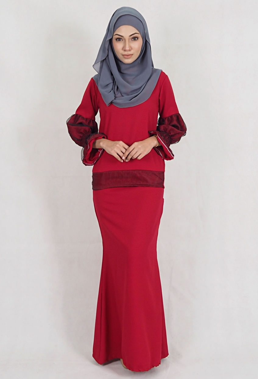 SW4974 Baju Kurung (Breastfeed) Maroon