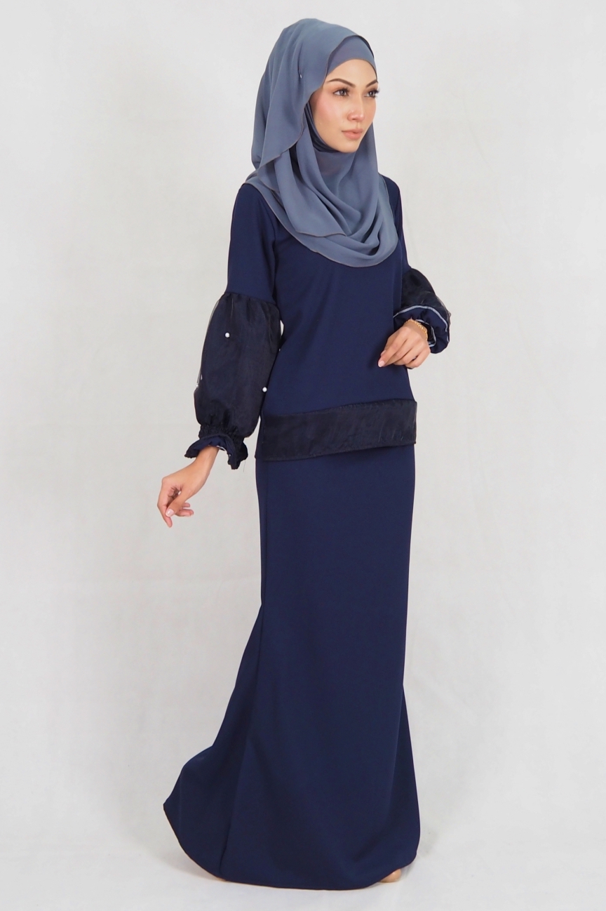 SW4974 Baju Kurung (Breastfeed) Navy