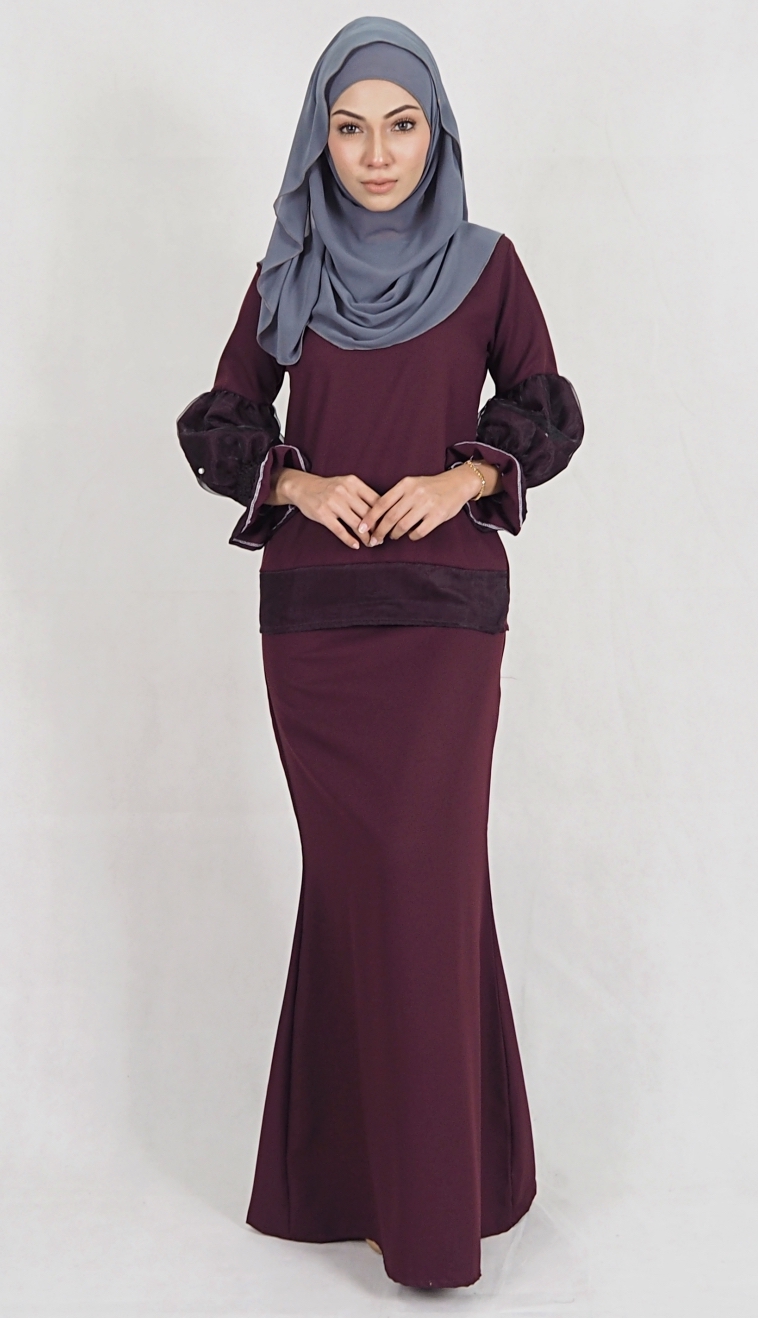 SW4974 Baju Kurung (Breastfeed) Purple