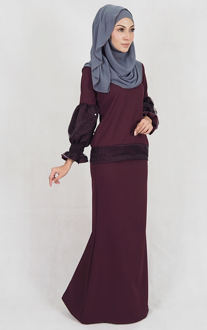SW4974 Baju Kurung (Breastfeed) Purple