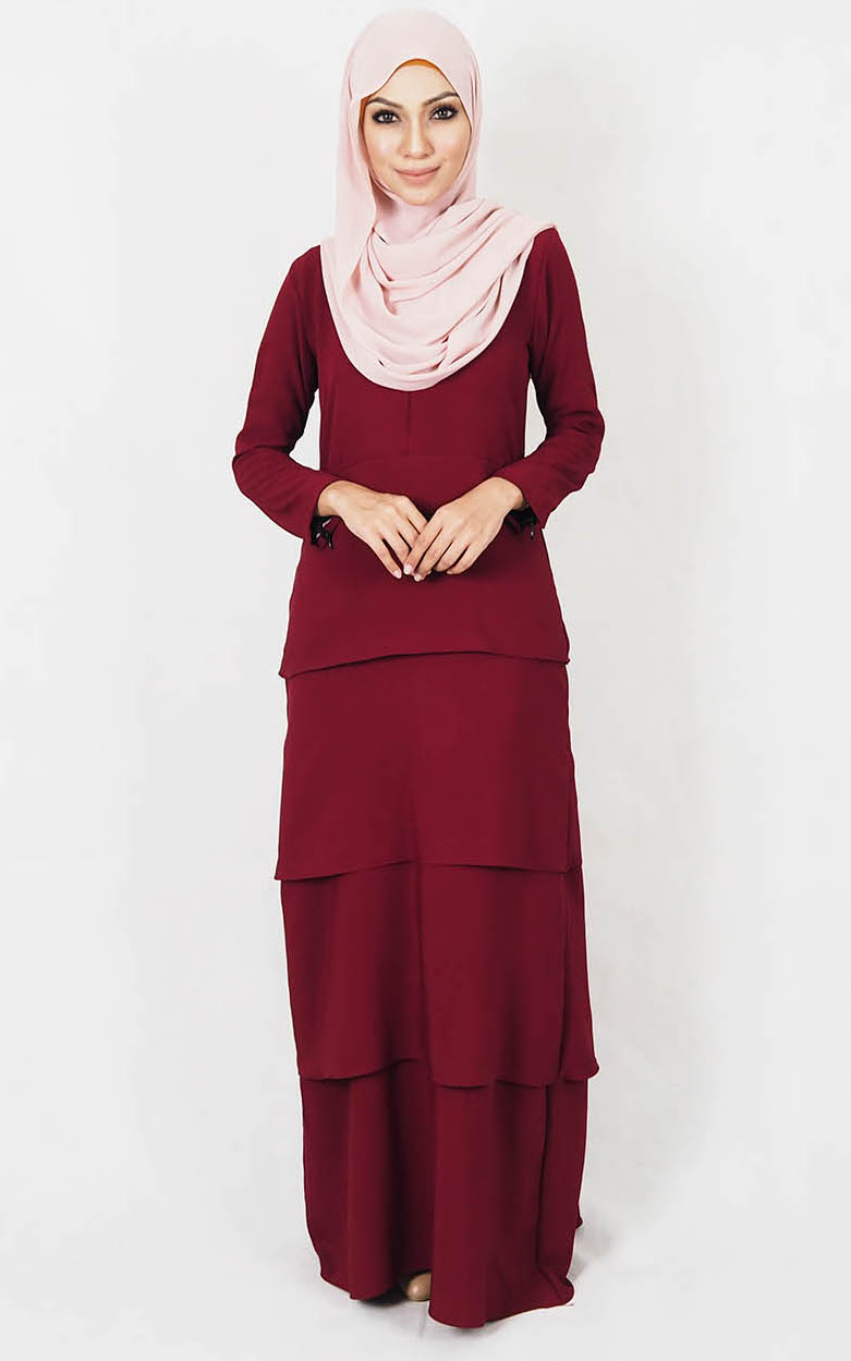 SW4975 Jubah (Breastfeed) Maroon