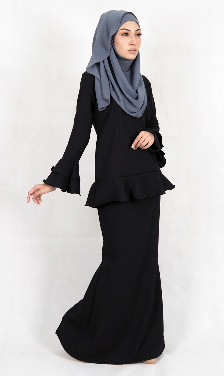 SW4976 Baju Kurung (Breastfeed) Black