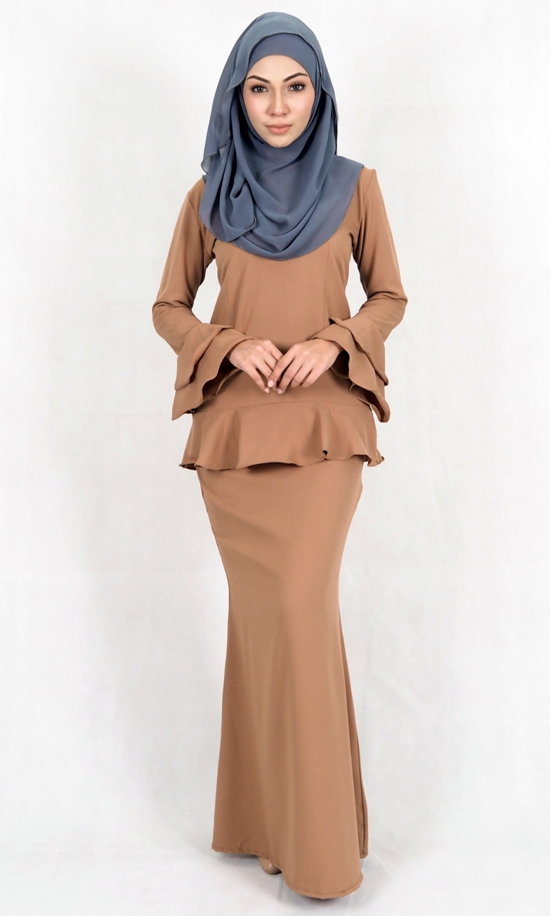 SW4976 Baju Kurung (Breastfeed) Dark Brown