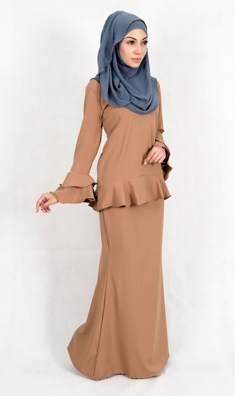 SW4976 Baju Kurung (Breastfeed) Dark Brown