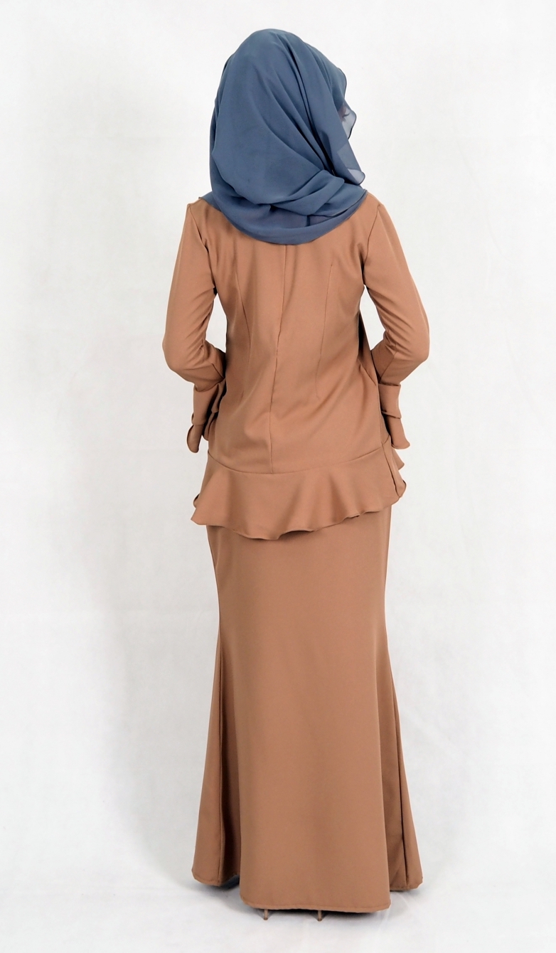 SW4976 Baju Kurung (Breastfeed) Dark Brown
