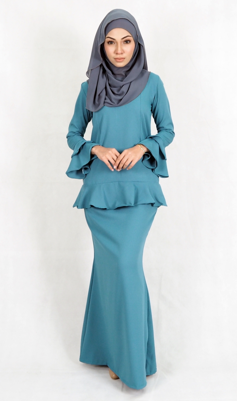 SW4976 Baju Kurung (Breastfeed) Dark Green
