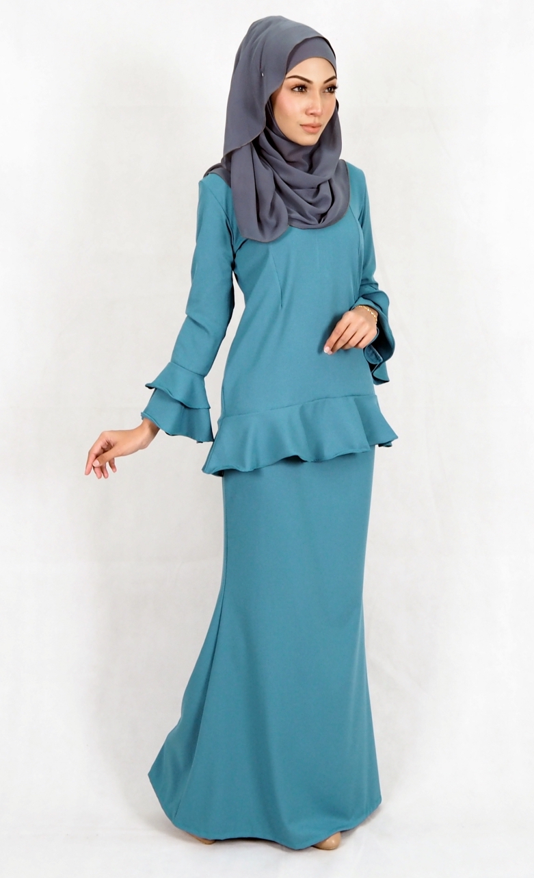 SW4976 Baju Kurung (Breastfeed) Dark Green