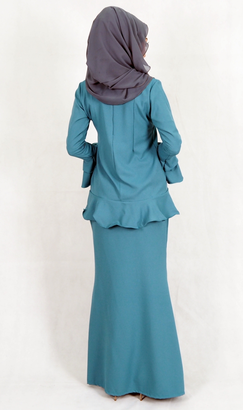 SW4976 Baju Kurung (Breastfeed) Dark Green
