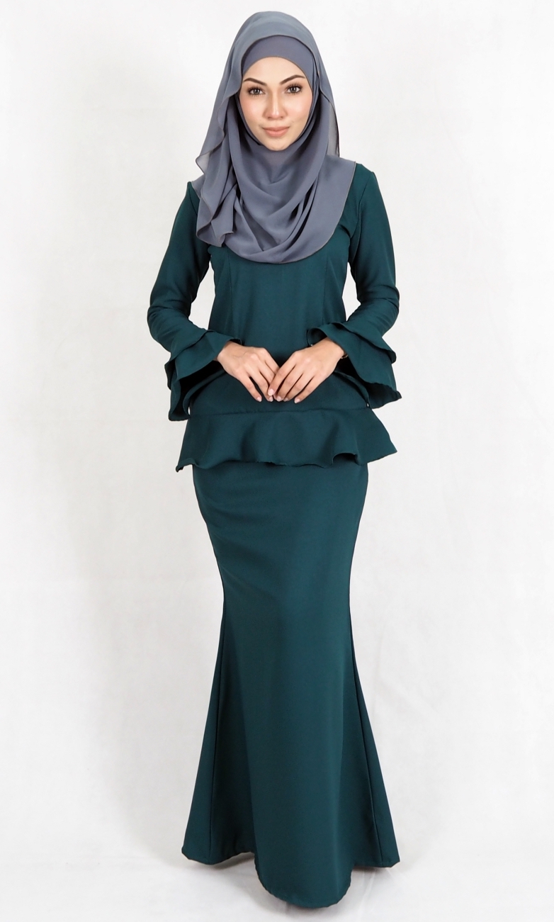 SW4976 Baju Kurung (Breastfeed) Emerald Green