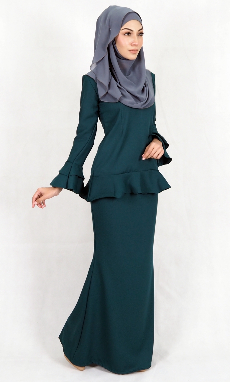 SW4976 Baju Kurung (Breastfeed) Emerald Green