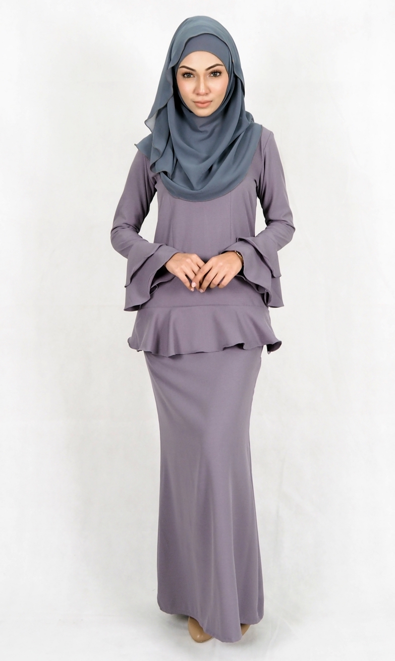 SW4976 Baju Kurung (Breastfeed) Grey