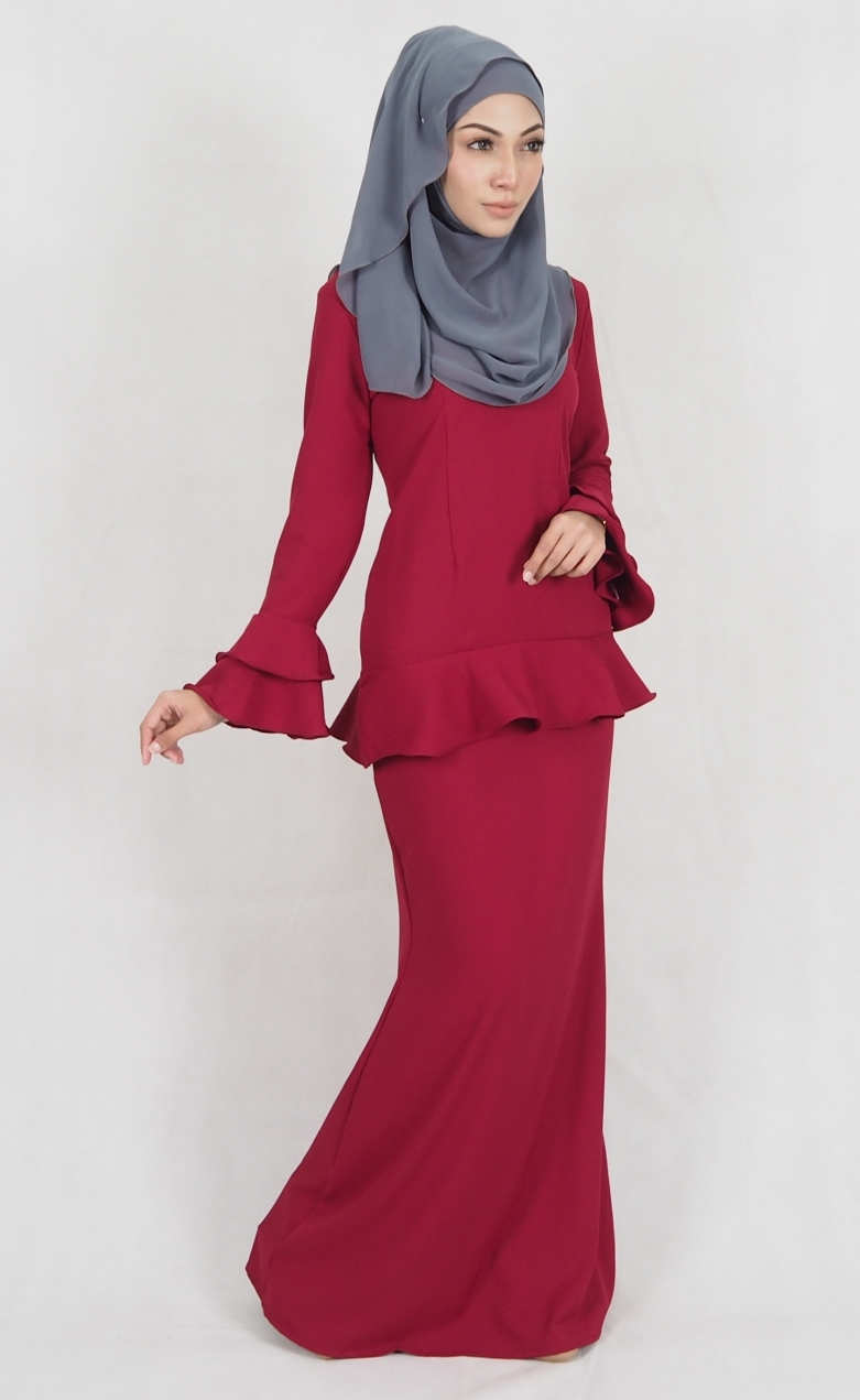 SW4976 Baju Kurung (Breastfeed) Maroon