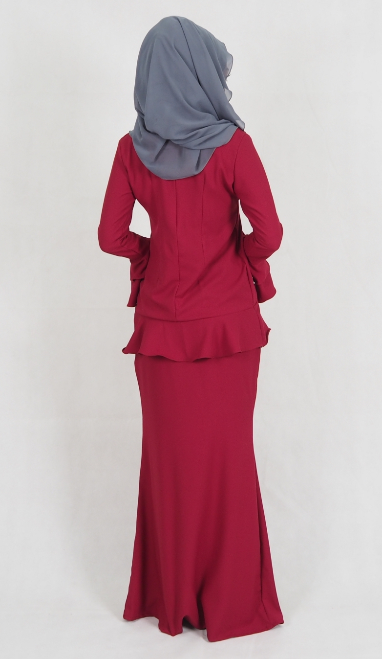 SW4976 Baju Kurung (Breastfeed) Maroon