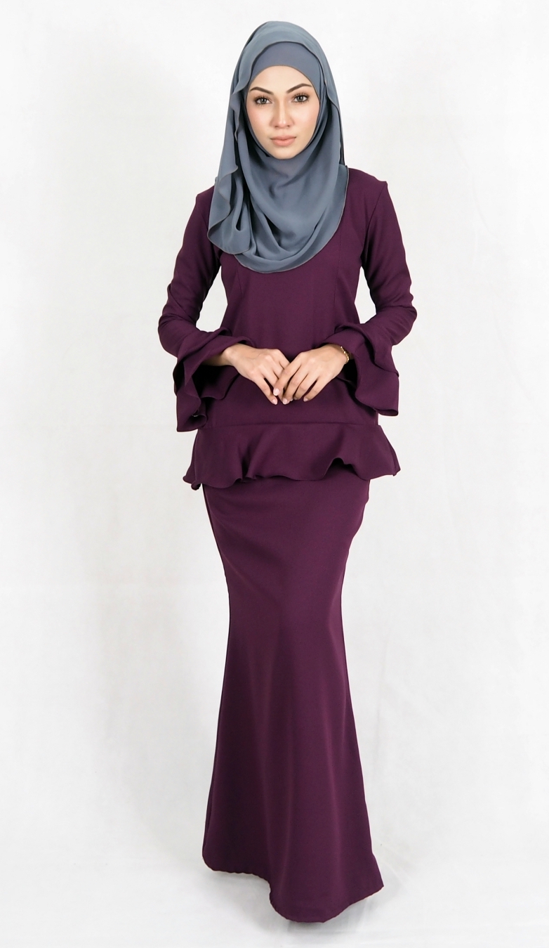 SW4976 Baju Kurung (Breastfeed) Purple