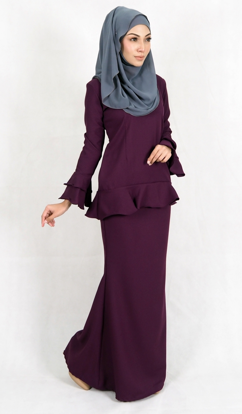 SW4976 Baju Kurung (Breastfeed) Purple
