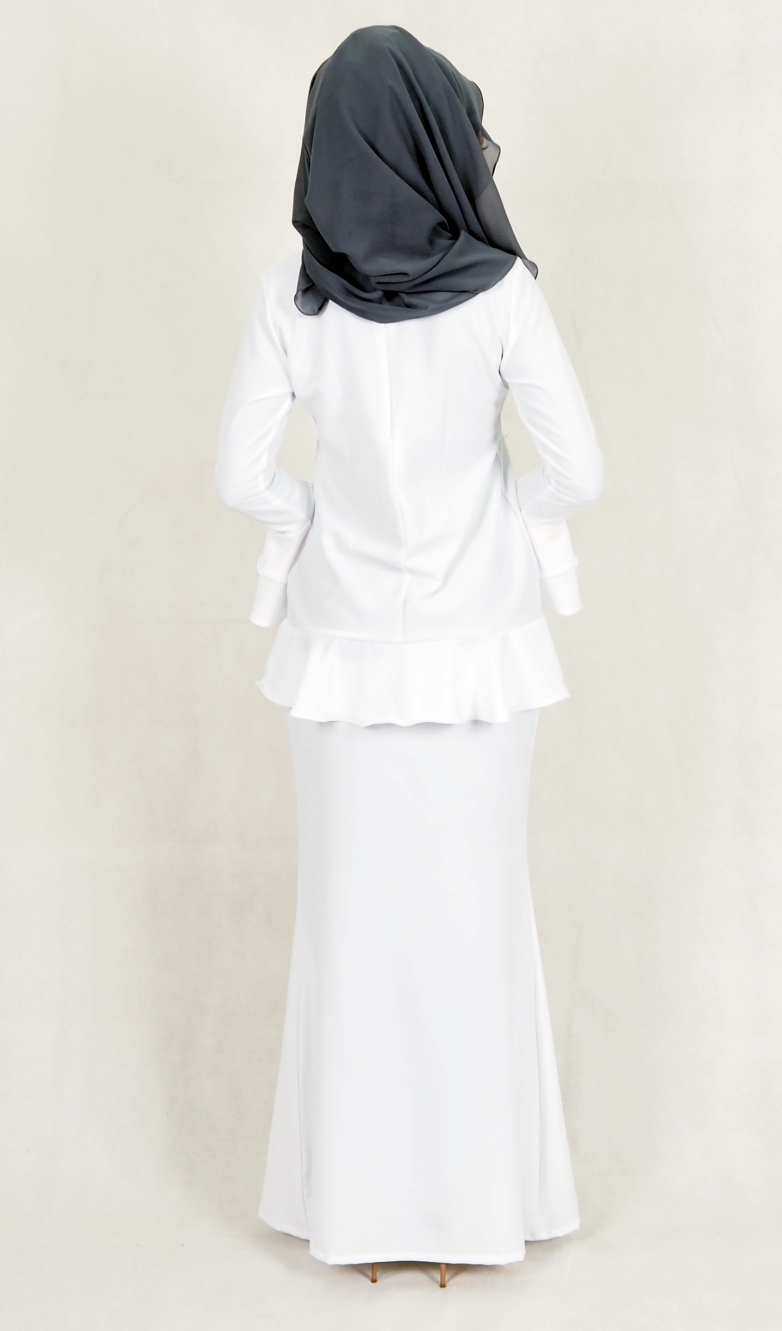 SW4976 Baju Kurung (Breastfeed) White