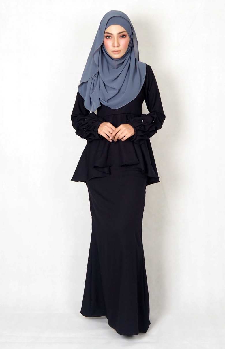 SW4977 Baju Kurung (Breastfeed) Black