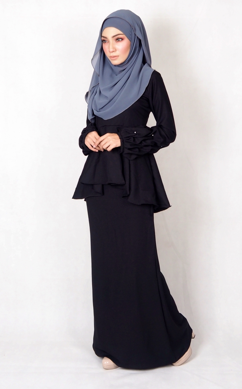 SW4977 Baju Kurung (Breastfeed) Black