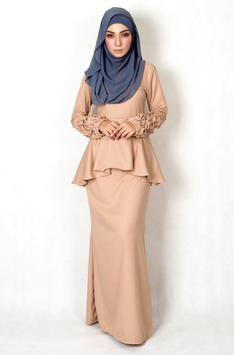 SW4977 Baju Kurung (Breastfeed) Dark Brown