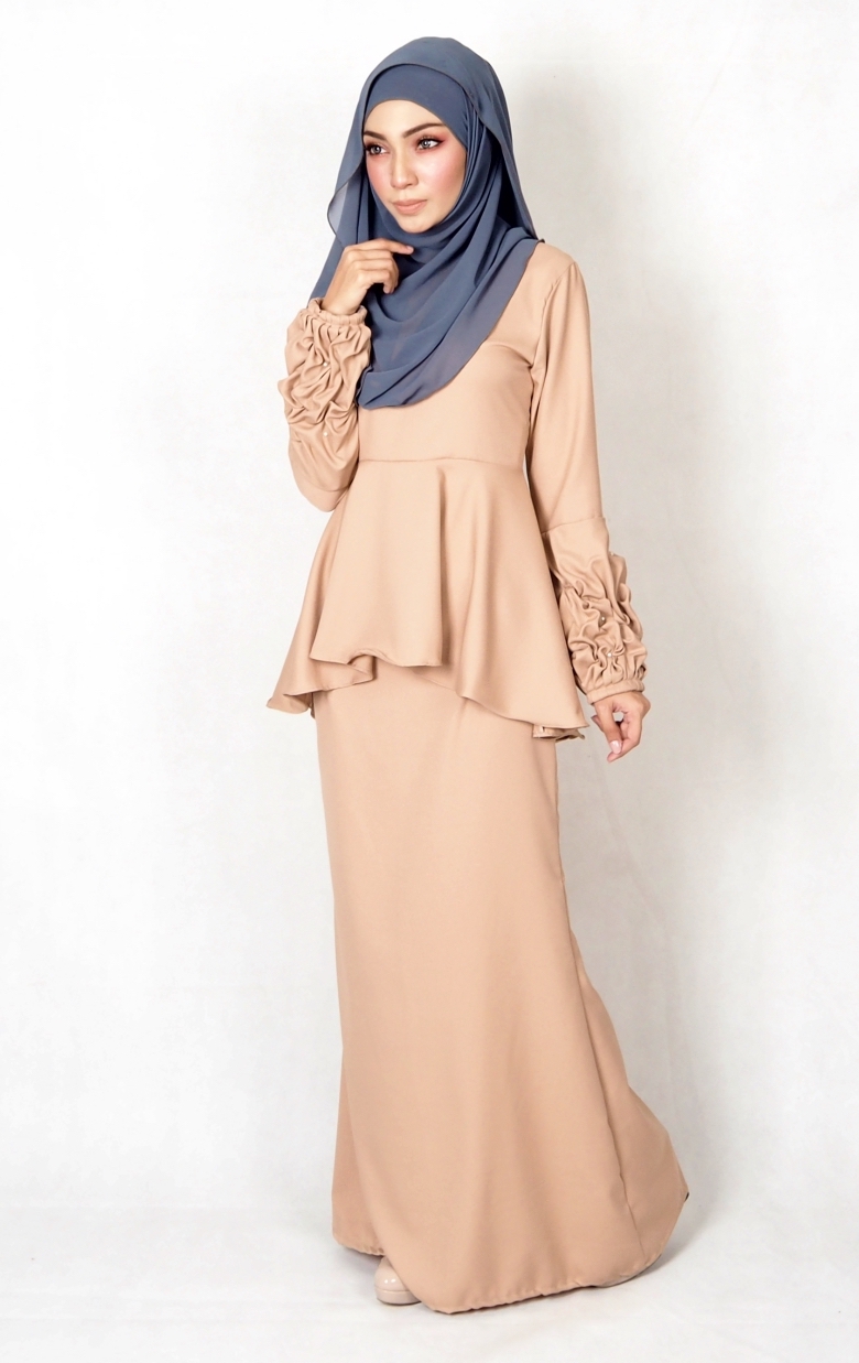 SW4977 Baju Kurung (Breastfeed) Dark Brown
