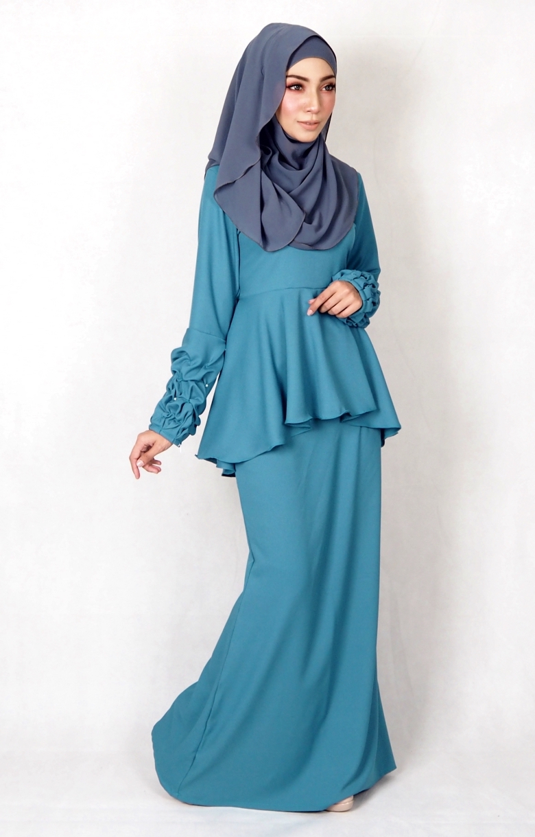 SW4977 Baju Kurung (Breastfeed) Dark Green