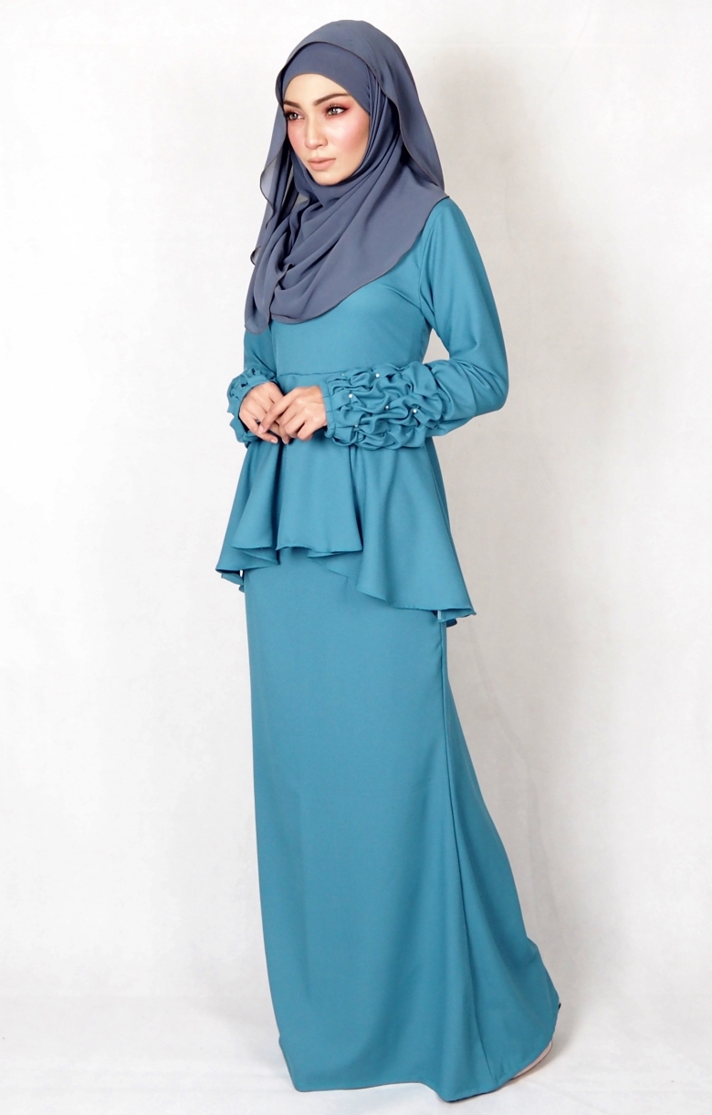 SW4977 Baju Kurung (Breastfeed) Dark Green