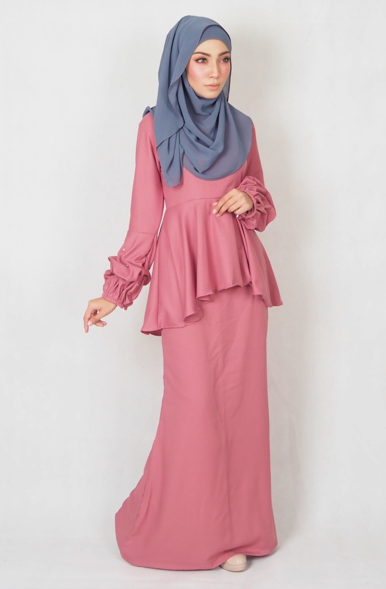 SW4977 Baju Kurung (Breastfeed) Dusty Pink