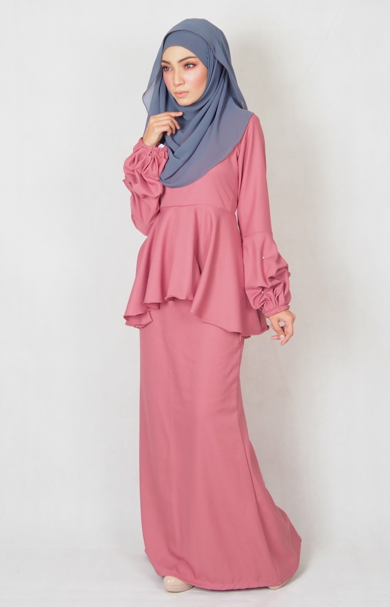 SW4977 Baju Kurung (Breastfeed) Dusty Pink