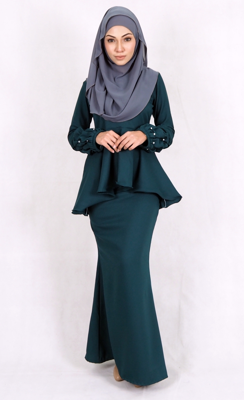 SW4977 Baju Kurung (Breastfeed) Emerald Green