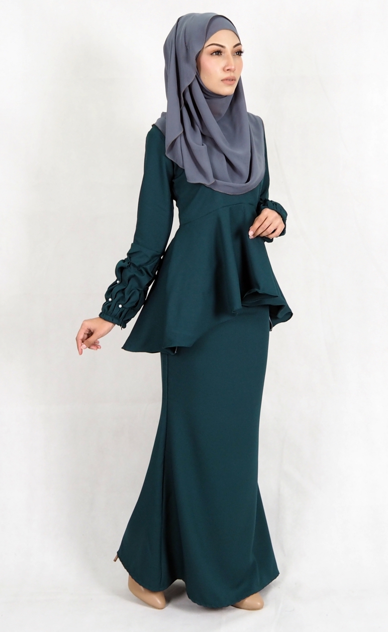 SW4977 Baju Kurung (Breastfeed) Emerald Green