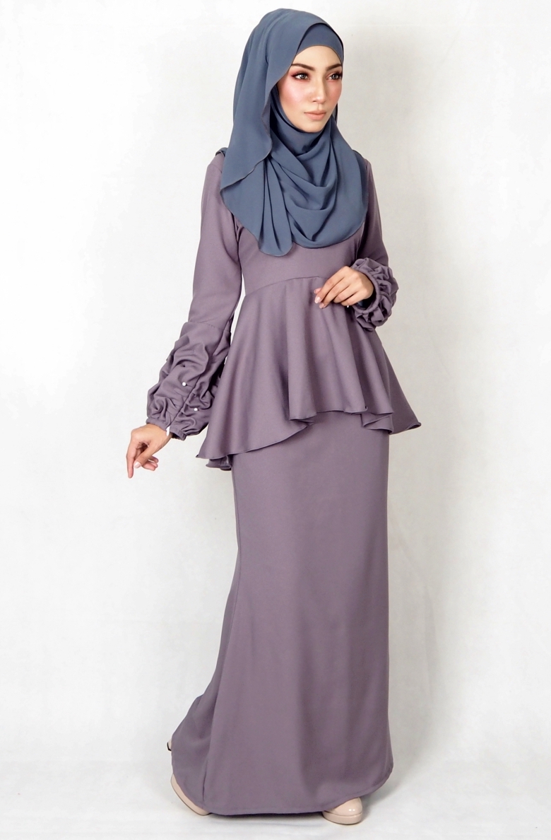 SW4977 Baju Kurung (Breastfeed) Grey