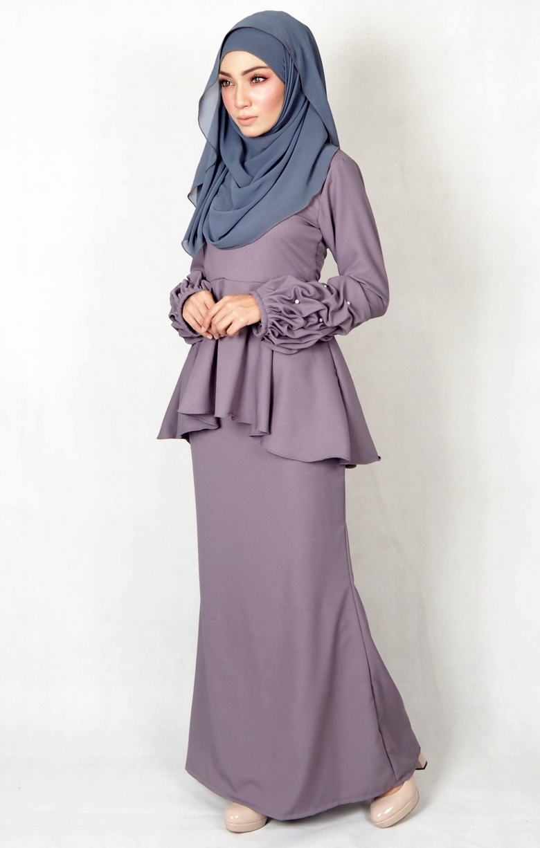 SW4977 Baju Kurung (Breastfeed) Grey
