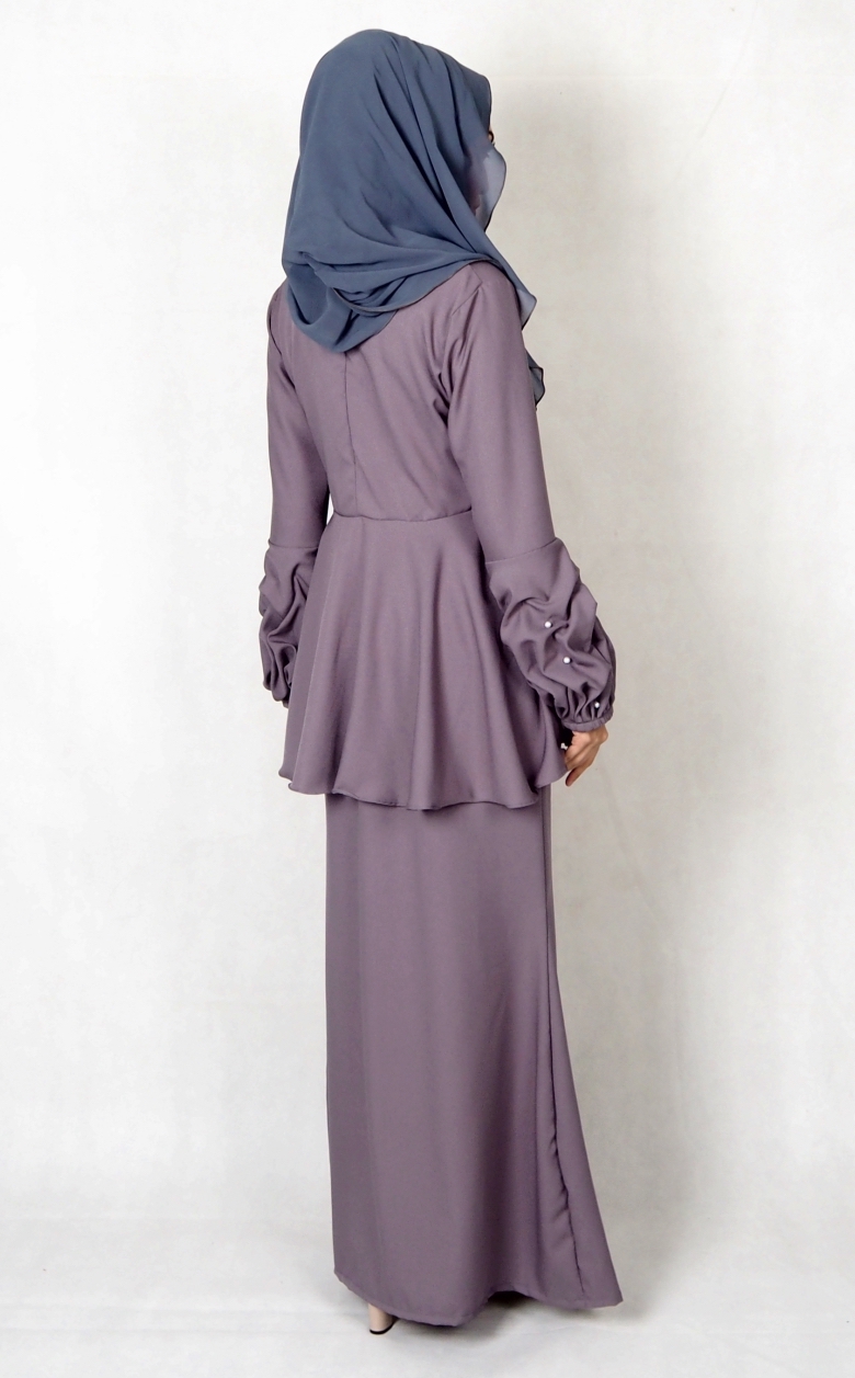 SW4977 Baju Kurung (Breastfeed) Grey