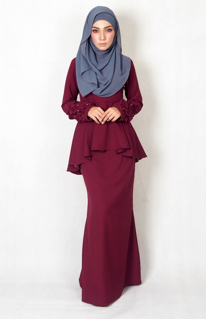 SW4977 Baju Kurung (Breastfeed) Maroon