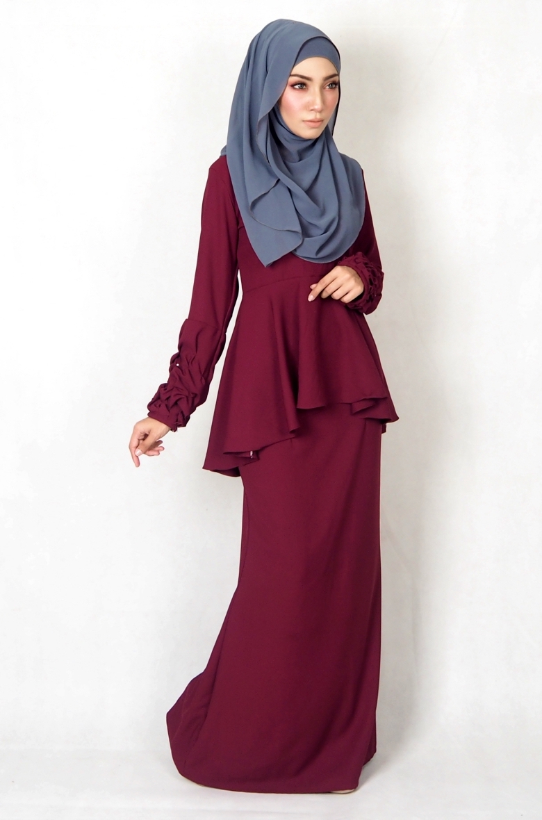 SW4977 Baju Kurung (Breastfeed) Maroon